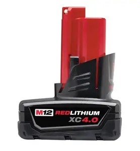 MILWAUKEE 48-11-2440 M12 REDLITHIUM XC4.0 Extended Capacity Battery MILWAUKEE 48-11-2440 M12 REDLITHIUM XC4.0 Extended Capacity Battery