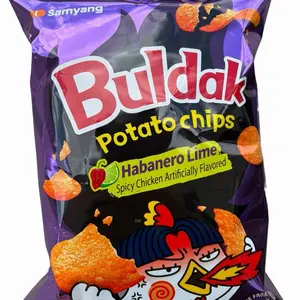 Buldak Habanero Lime Flavored Potato Chips - Crunchy & Savory Snack 4.23 oz
