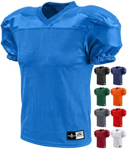 Exxact Sports Men’s Football Practice Jersey - Pro-Style, Lightweight & Breathable Mesh Football Jersey for Men (Royal Blue)