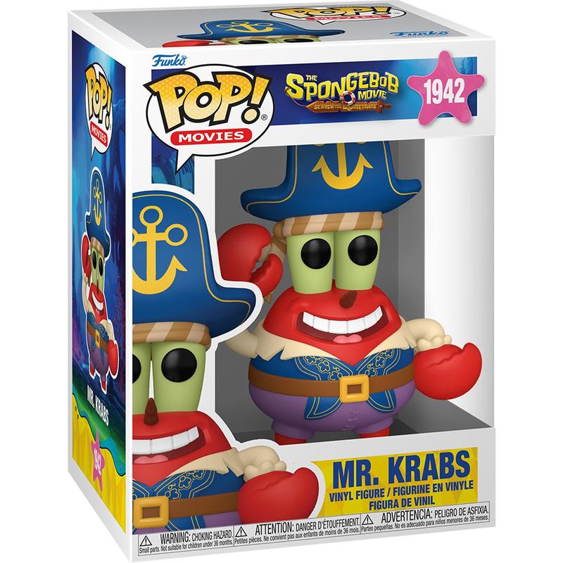 Funko POP Movies: The SpongeBob Movie - (Patrick, Spongebob, Squidward, Garry, Mr Krabs, Flying Dutch Sponge) w/ vRare Pop Protector Included