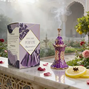 Luxury Women's Rose Lemon Fruity Perfume Oil, Alcohol-Free Long-Lasting Fresh Scent, Arabian Scent, Portable Refresher, Dubai Arabic Middle East Fragrance