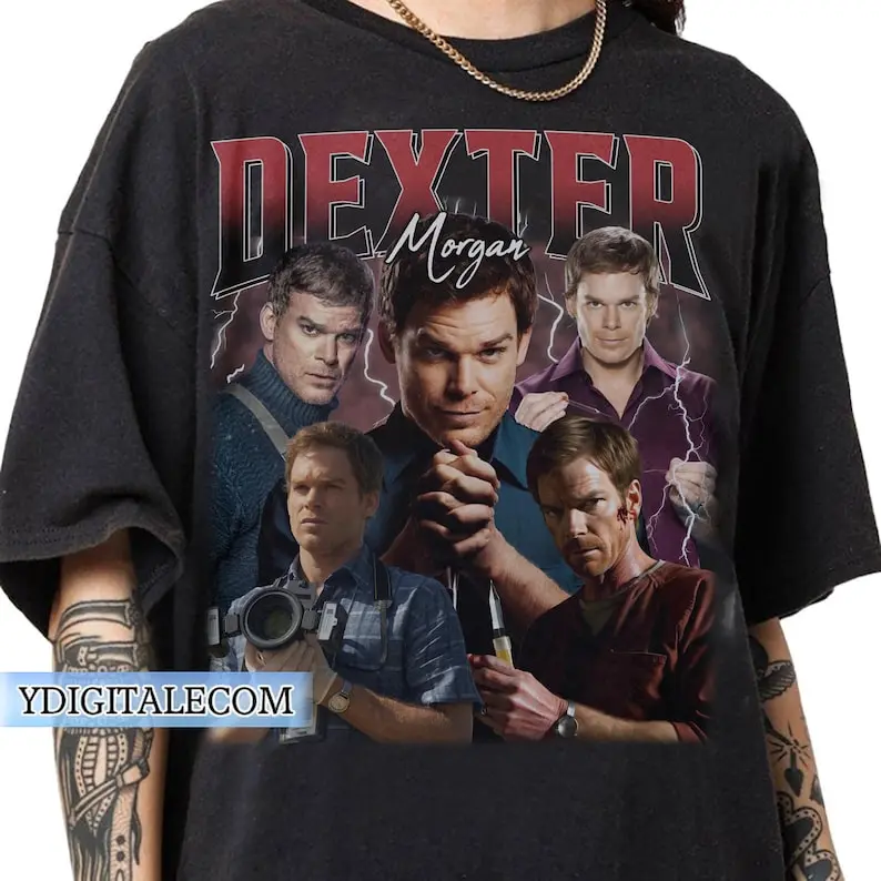 Vintage 90s Graphic Style Dexter Morgan T-shirt, Dexter Morgan