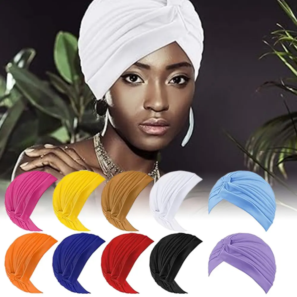 10Pcs/Set Stretchy Turban Headscarves,Breathable Elastic Indian-Style Twisted Beanies for Women,Outdoor & Casual Wear,Stretchy Fabric Twisted Turban,Halloween Christmas Party Fathersdaygift