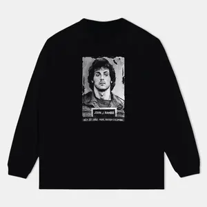 RAMBO FIRST BLOOD Printed Design Unisex Oversized Crew neck T-Shirt & Sweatshirt - From Classic to Bright - Iconic Styles - For Him and Her - Fit for All - Fashion for All
