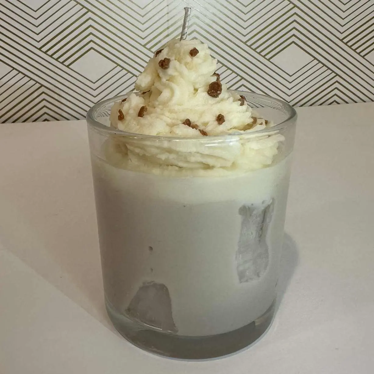 Iced Vanilla Chai Latte Drink Candle