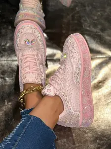 Vintage PU Leather Bow Sneakers, Comfortable Thick Rubber Sole Women's Shoes, All-Season Fashion Casual Walking Boots