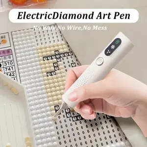 Electric Diamond Painting Pen – Rechargeable Electric Diamond Painting Pen Accessories, Adult Diamond Art Pen, Diamond Art Accessory Tool, Durable Performance, 500mAh Battery, 2-Speed Adjustable, DIY Craft Tool,, Perfect Birthday or Holiday Gift.