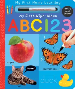 USED-My First Wipe-Clean ABC 123: Write and Learn! by Crisp, Lauren (Board book)