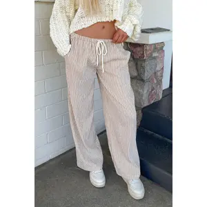Striped Drawstring Pants