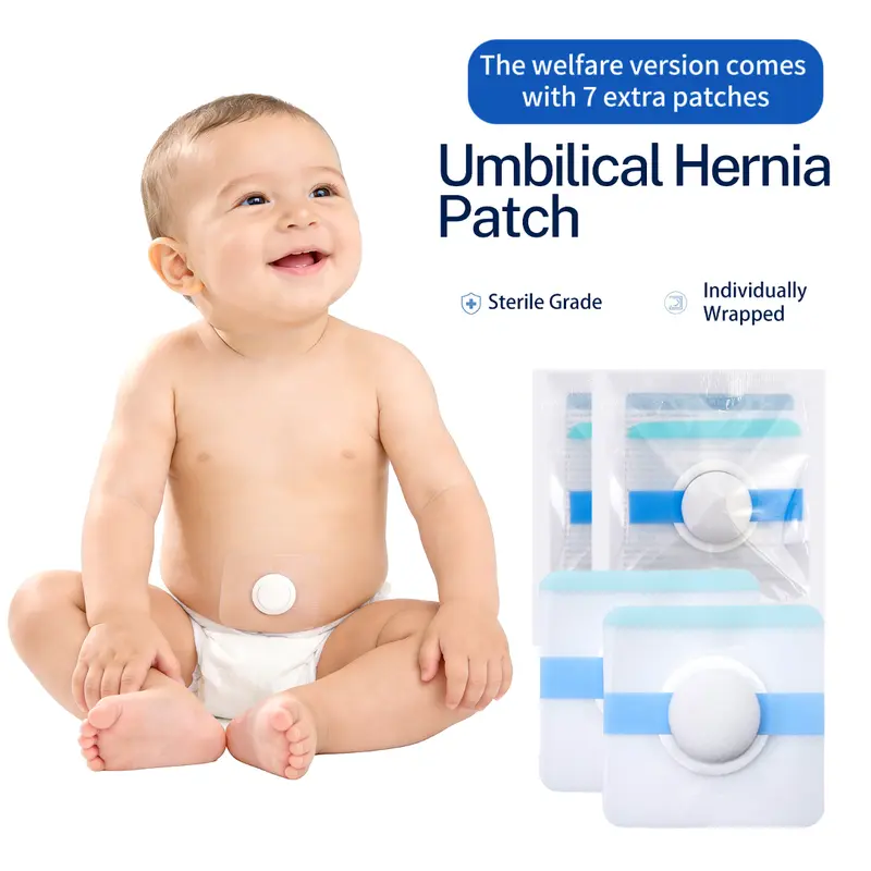 Baby Navel Care Adhesive Patch - 10x10cm Larger Size, Skin-Safe, Breathable, Waterproof Belly Button Cover for Newborns, Gentle Protection Solution for Belly Button Application