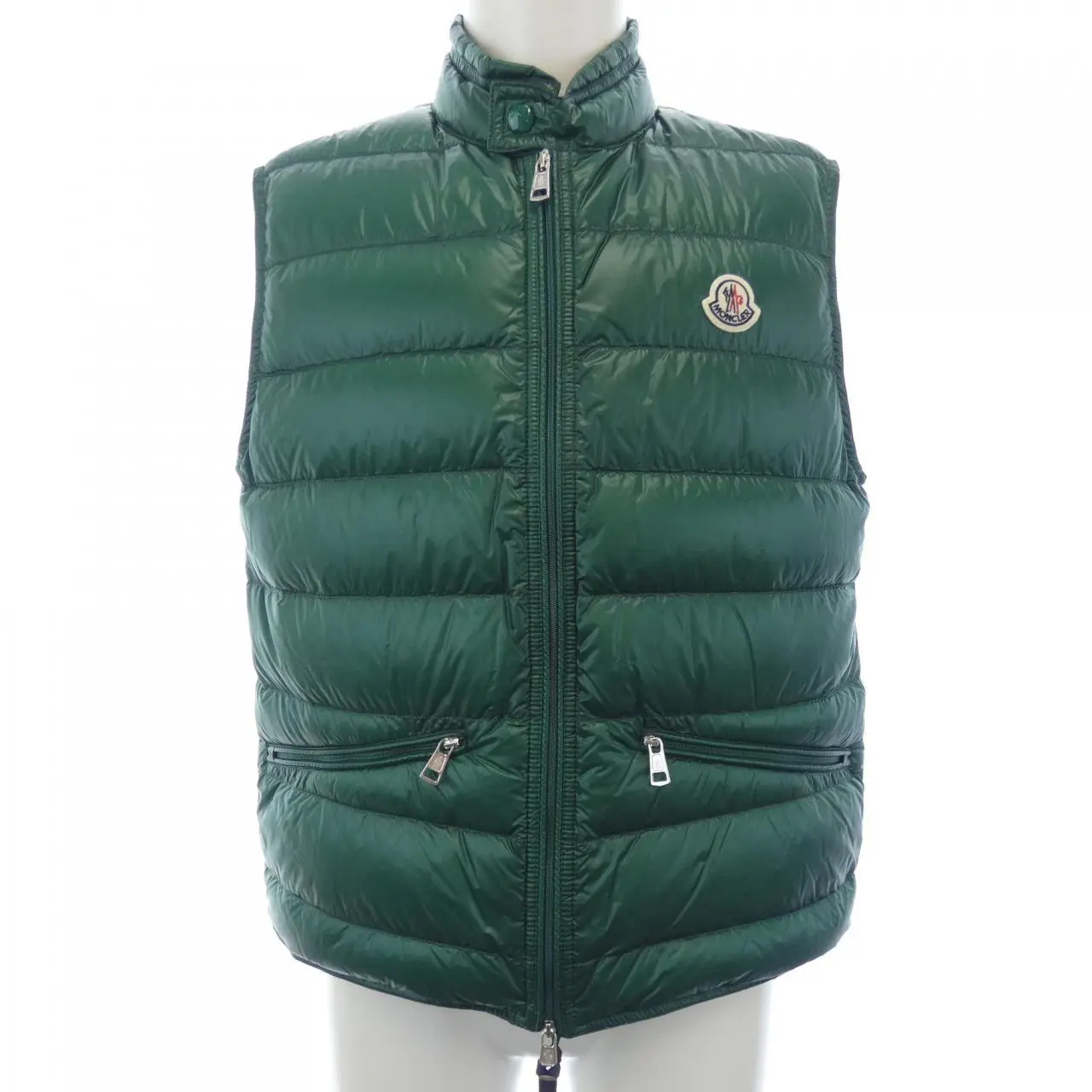 Pre-owned MONCLER Nylon Small Leather Goods Down Vest