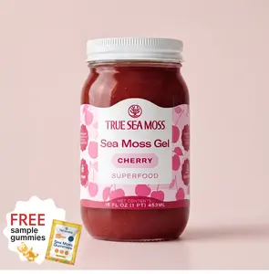True Sea Moss Cherry Irish Sea Moss Gel – Rich in Essential Minerals & Vitamins – supports overall vitality