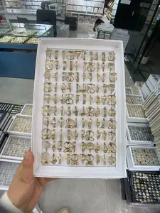 100 pcs stainless steel women rings mix random box