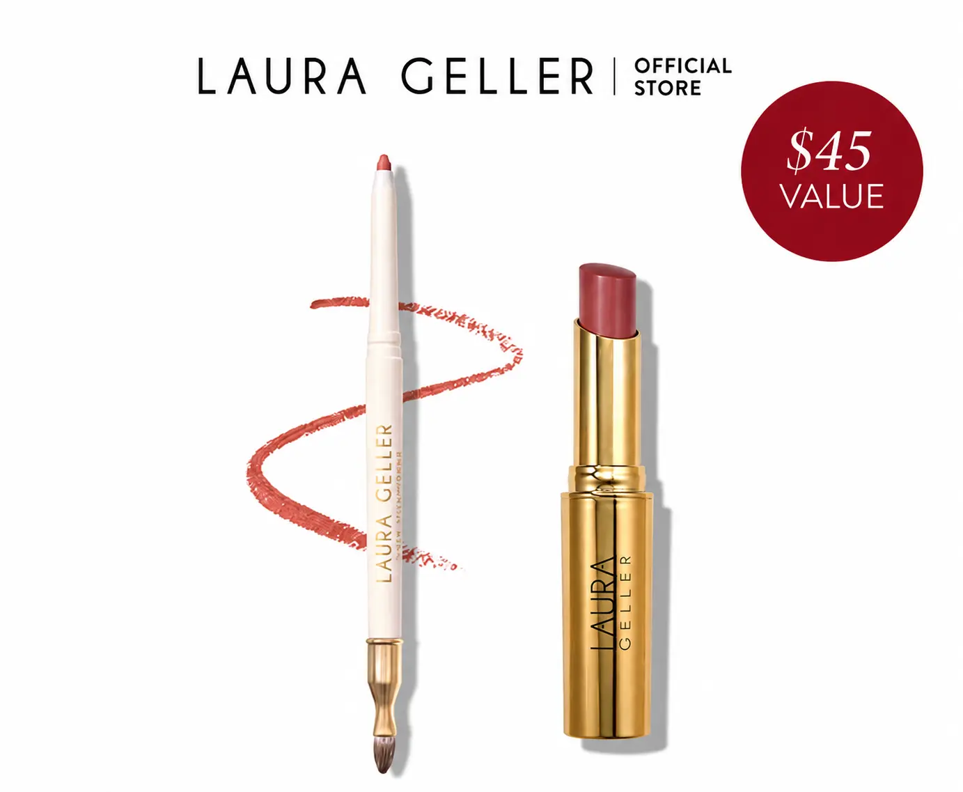 Laura Geller Jelly Balm Hydrating Lip Color + Line Smoother Featherproof Lip Liner Duo Laura Geller Jelly Balm Hydrating Lip Color + Line Smoother Featherproof Lip Liner Duo