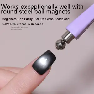 Cat Eye Nail Art Magnet Tool, Eight-In-One Magnetic Device, Strong Attraction, Multi-Functional, Essential for Nail Design