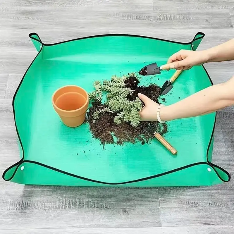 Waterproof Plant Repotting Mat, Foldable  Potting Pad for Succulents & Houseplants, Portable Gardening Mat for Home Use