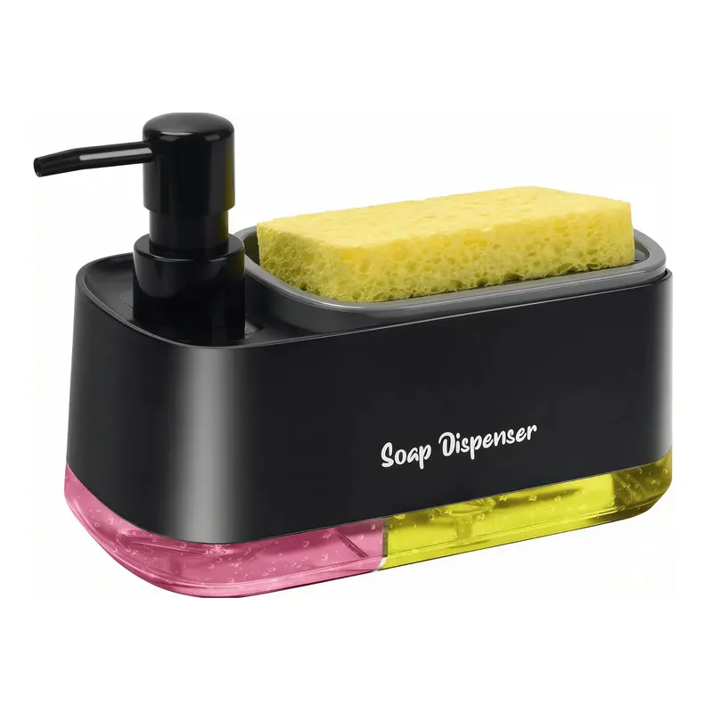 Stylish 3-in-1 Kitchen Soap Dispenser & Organizer - ZCCZ Marble Look - View #5