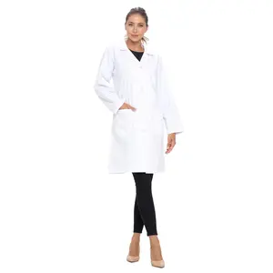 Natural Uniforms Unisex 40” Lab Coat – Long Sleeve Professional Medical Coat, Button Front Doctor Coat with Pockets