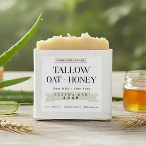 Eczema Soap Bar | Goat Milk, Colloidal Oats & Honey | 5 oz