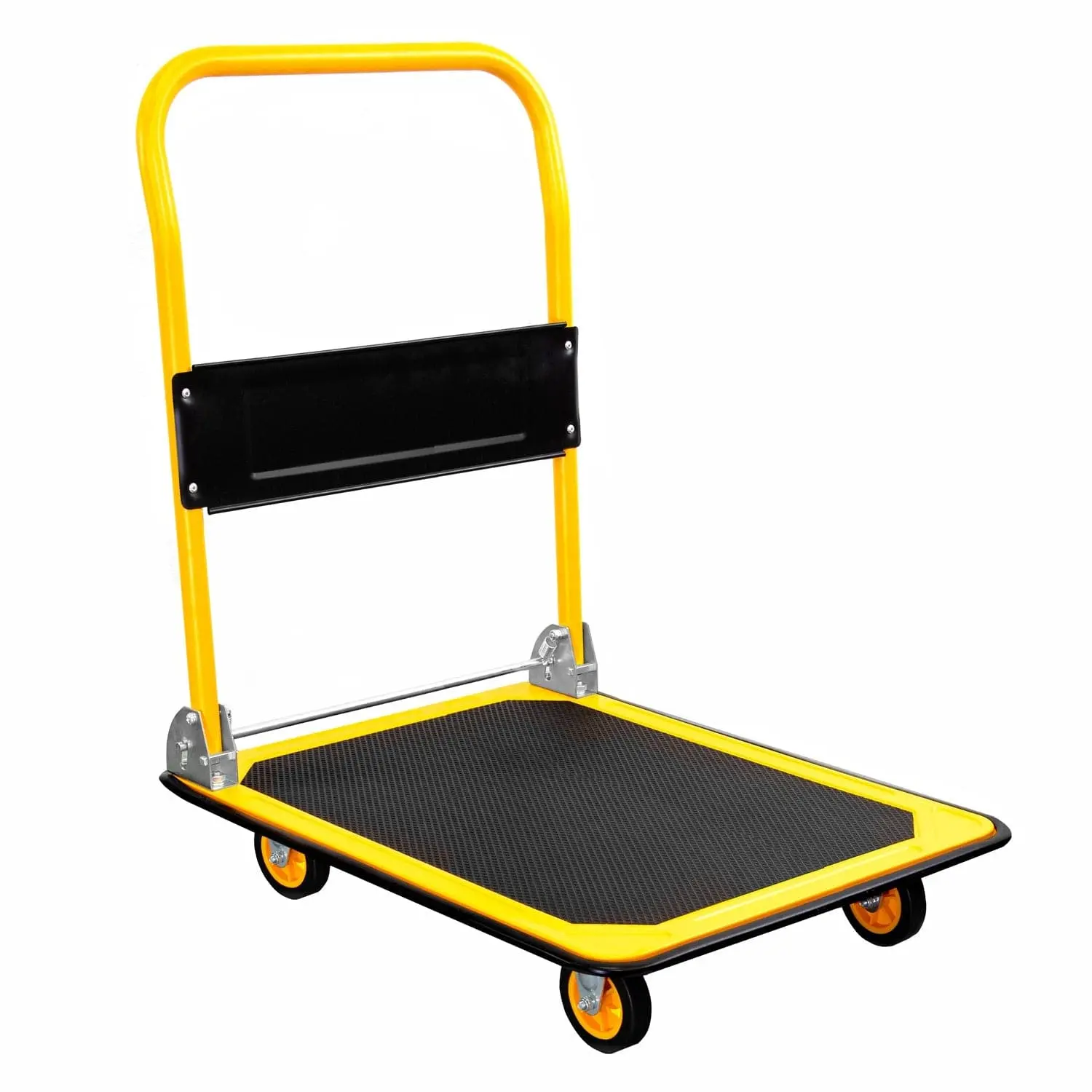 Mount-It! Heavy Duty Portable Mobile Folding Trolley, Foldable Flatbed with Swivel Wheels