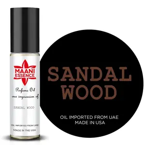 FRAGRANCE OILS Sandal Wood SCENT Perfume body oil fragrance, Concentrated Grade Parfum Oil, Roll on attar