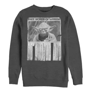 Men's Star Wars Yoda Words of Wisdom Sweatshirt