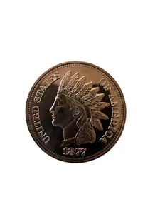 Copper Indian Head Round Coin Gift
