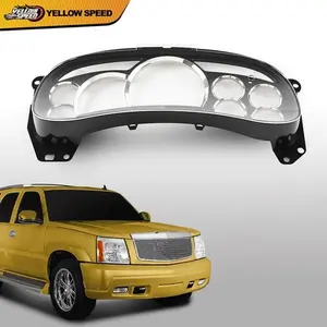 Fit For 2003-2006 GM Trucks Suvs Escalade Gauge Cluster Lens Cover Chrome Rings