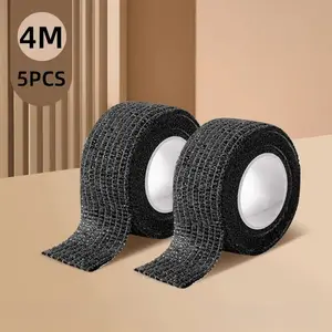 5 Pack 4m Long Table Chair Anti-Static Foot Pads, Non-Slip Floor Protectors, Durable Seat Covers, Self-Adhesive Elastic Bandages