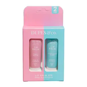Lip Balm 2-Pack - Candy Dream & Bubblegum Bliss - 10g Each Hydrating Lip Balm Moisturizing Lip Balm
