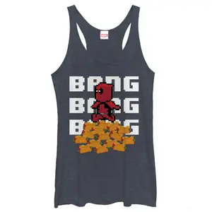 Women's Marvel Pixelated Deadpool Racerback Tank Top