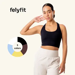 Shape Top - SB0224 - Top Racerback Athleisure Bra with Fixed Cups