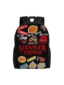 1 pc New Stranger Things Handbag Campus Zipper Closure Office Staff Bookbag For Gifts Back To School Season
