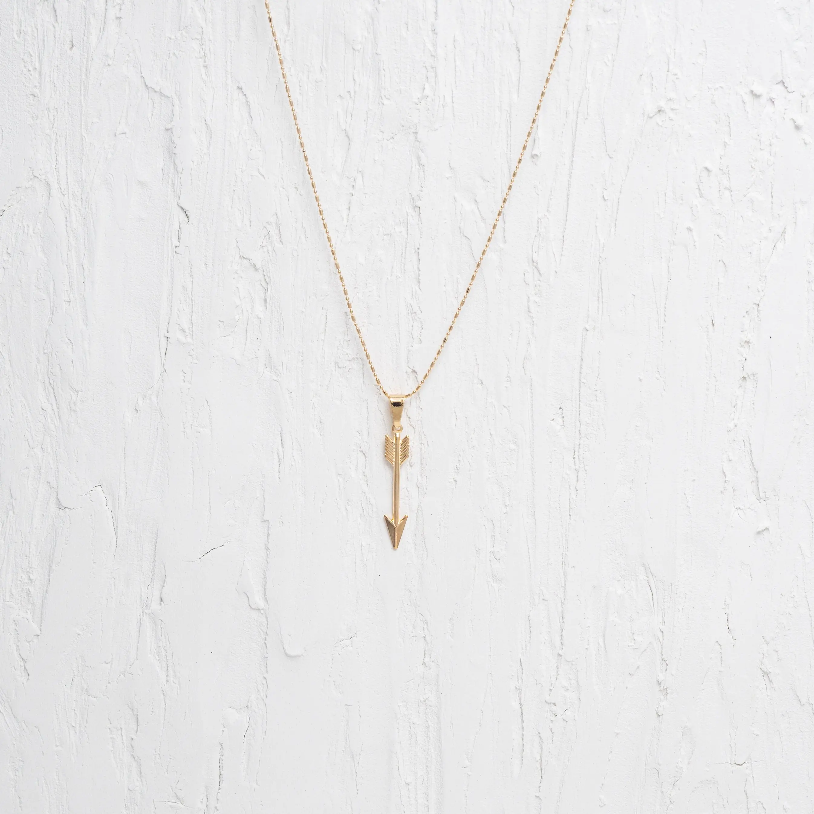 Gold Arrow Charm Necklace