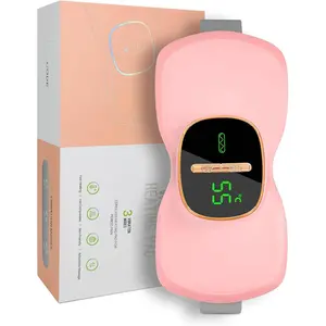 Portable Cordless Heating Pad, Electric Multifunctional Heating Pad with 3 Heat Levels and 3 Massage Modes, Back Or Belly Heating Pad for Women and Girl,  Massage Pad, Wireless Heating Pad