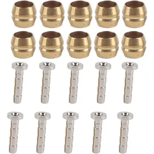 10Pcs Brake Olive, Hydraulic Disc Brake Hose Olive and Connecting Insert Set for Replacement Part(BH90)