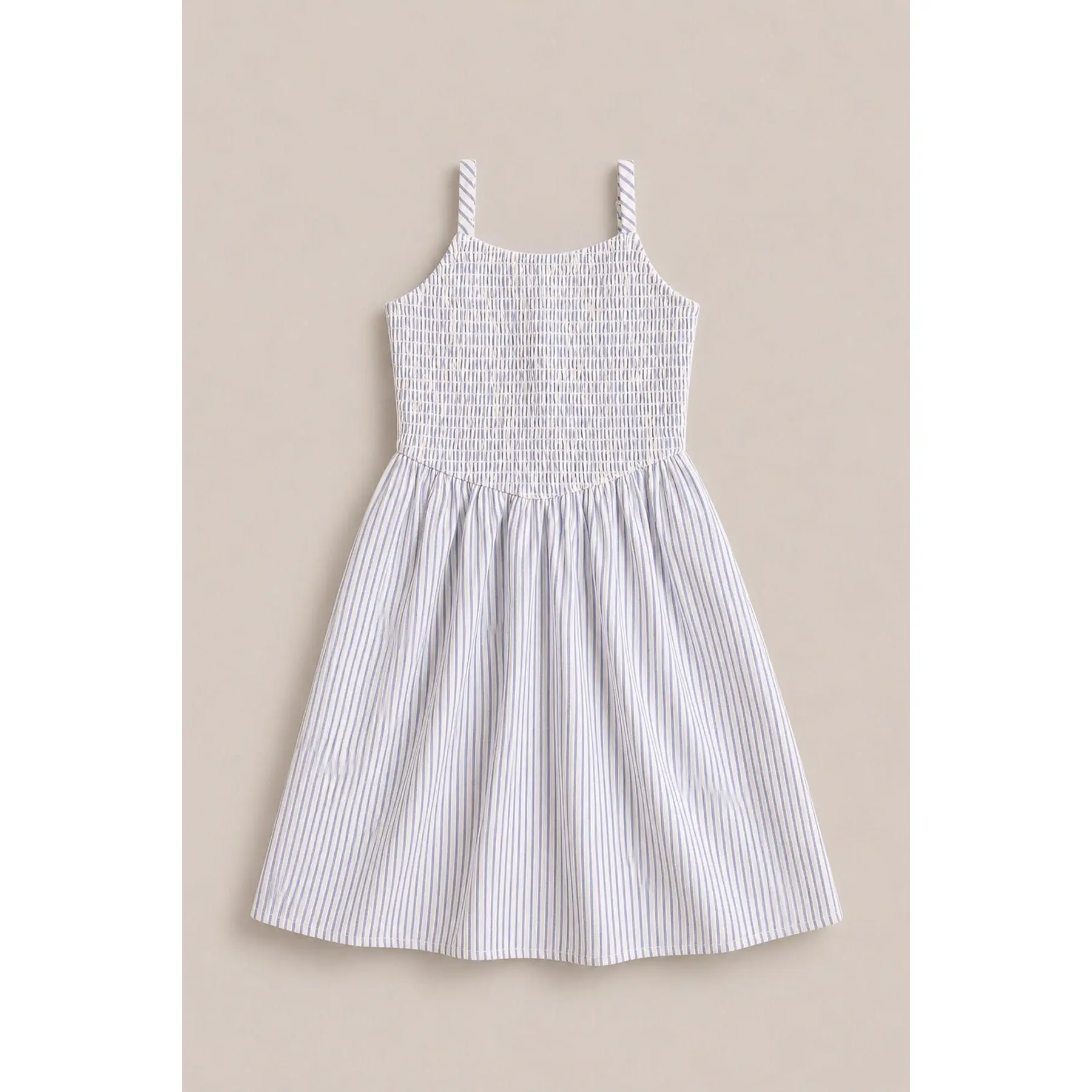Mini Maxwell Dress in Blue & White Pinstripe