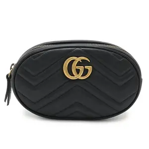 Pre-owned GUCCI Calfskin Tote Bags GG Marmont Leather Belt Bag