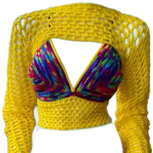 Neon Disco Bolero Top Set