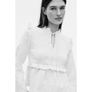 H&M Jacquard jersey blouse