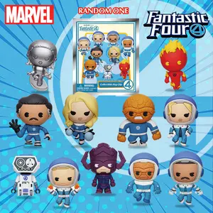 Marvel Officially Licensed Marvel Fantastic Four PVC Keychain Blind Bag Collectible Superhero Mystery Gifts Set Limited Edition PVC Collectibles For Marvel Fans Interesting Festival Party Gifts