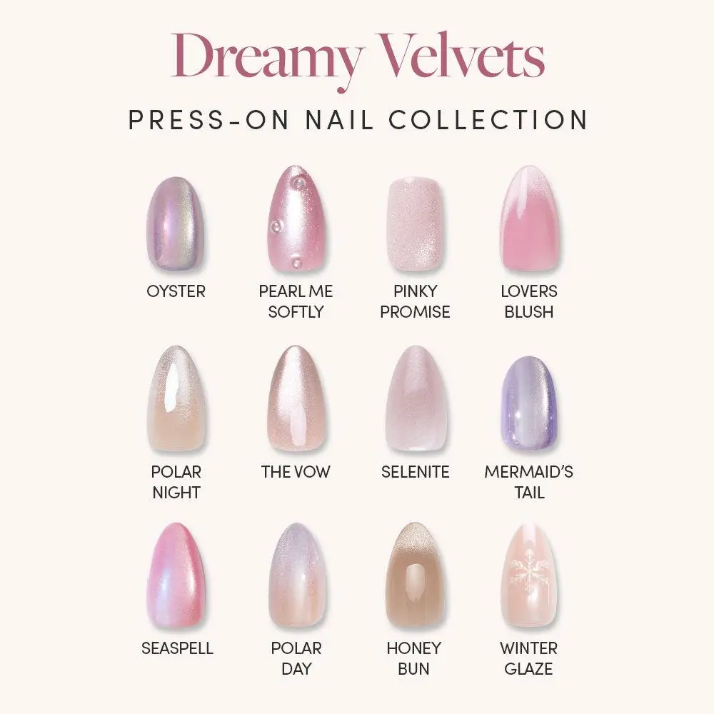 Glamnetic Dreamy Velvet Press-On Nail Collection Glamnetic Dreamy Velvet Press-On Nail Collection