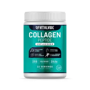 VitalVibe Collagen - 7,9OZ / 223G for Stronger Hair, Radiant Skin, and Joint Health - Fitness, Healthcare Supplement Dietary Colagen Nail Beauty