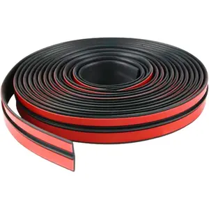 16.4ft/5M  Weather Stripping T-Shape Automotive Windshield Rubber Seal Strip, Universal Self-Adhesive Sunroof Seal Cover Trim,  Dust Proof Sound Insulation for Front Rear Window Edge