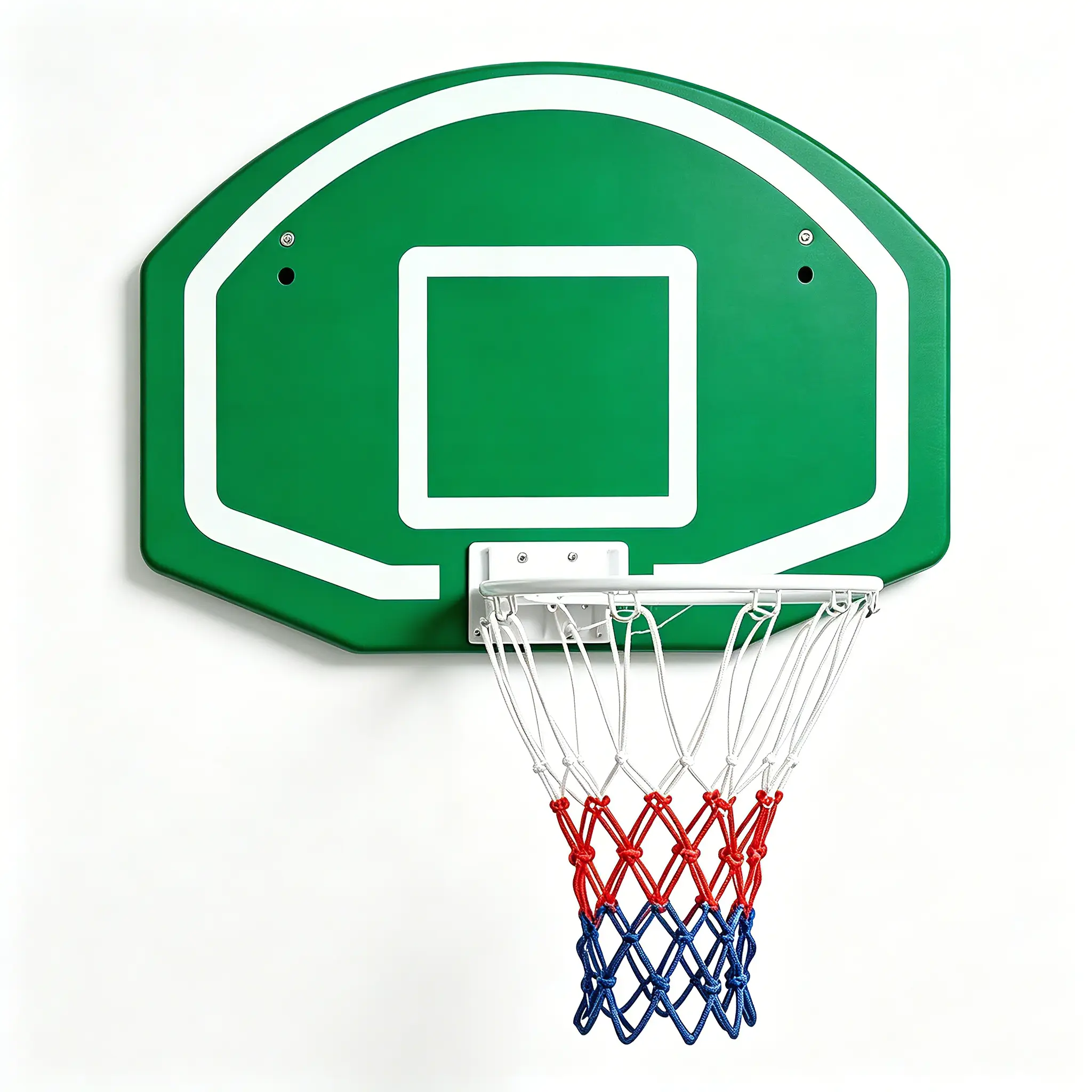 Wall Mounted Basketball Hoop, Shatter-Proof Backboard with 18" Standard Rim, Weather Resistant Breakaway Rim, Heavy Duty Anti-Tear Net, Indoor Outdoor Basketball Goal for Kids Adults, Garage Backyard Sports Equipment