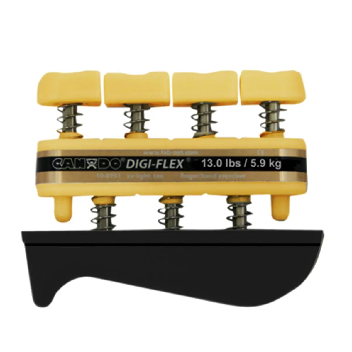 212 MAIN Fabrication Enterprises 10-0753 Cando Digi-Flex Finger Exerciser - Gold, Xxx-Heavy, Adjustable Hand Strengthener, Forearm Grip Strengthener, Hand Press, Strength Training Equipment