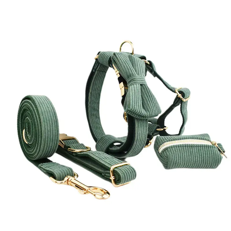 Velvet Fabric Dog Collar for Pets
