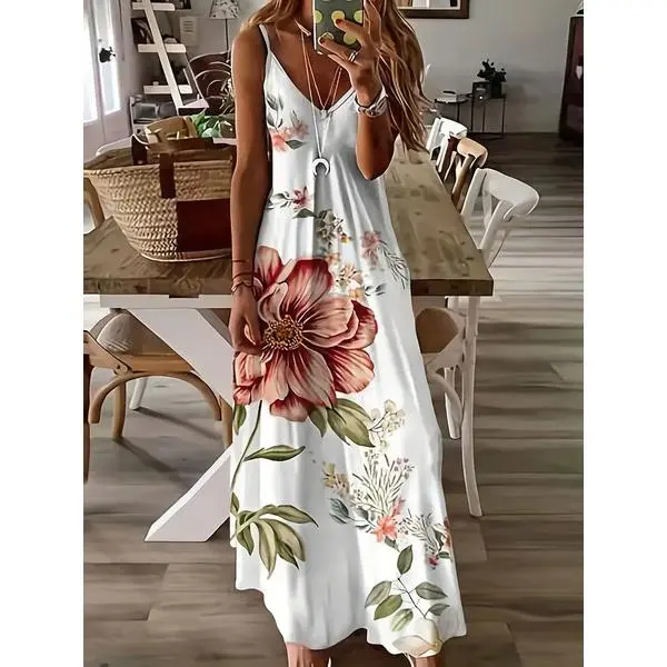 Women's Vintage Independence Day Patch Art Line Dress American Flag Floral Print Dresses Casual Polyester(Sheet) Women's Vintage Independence Day Patch Art Line Dress American Flag Floral Print Dresses Casual Polyester(Sheet)