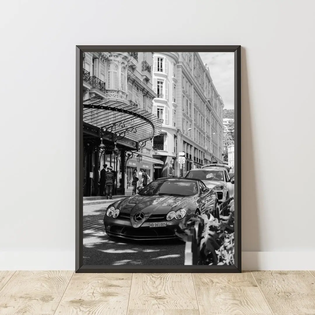 Vintage Mercedes Slr Sports Car Poster - Stylish Wall Art For Car S