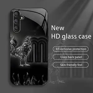 Suitable for [Galaxy A16 5g] New high-end glass mobile phone case New business simple electroplated glass mobile phone case Affordable anti-fall and anti-fingerprint 995